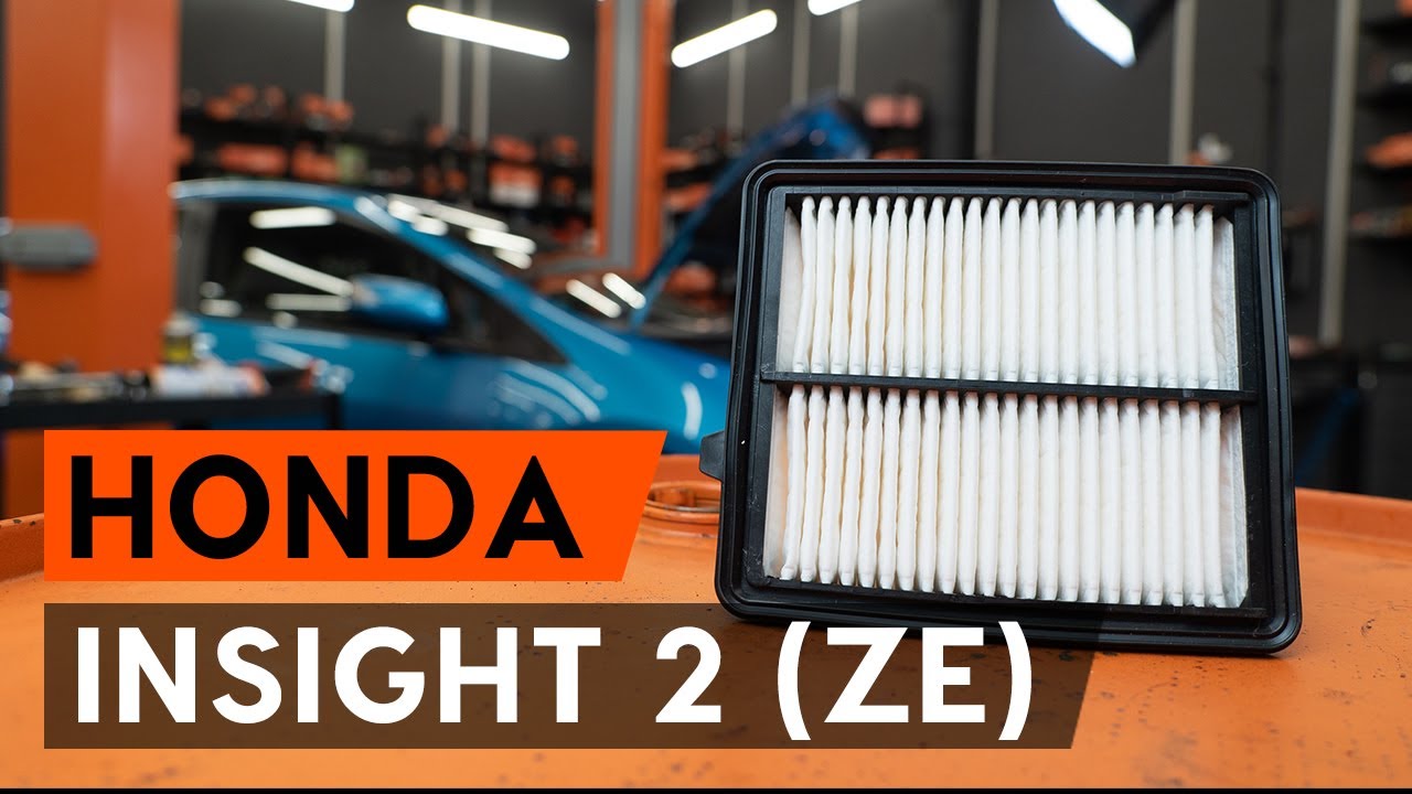 Πώς να αλλάξετε φίλτρα αέρα σε Honda Insight ZE2_ZE3 - Οδηγίες αντικατάστασης