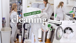 Storage Clear Out! CLEANING MOTIVATION! Preparing to organize everything