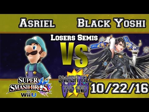 STTE XI - Asriel (Luigi) Vs Black Yoshi (Bayonetta) - Losers Semis - Smash 4