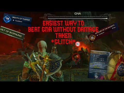*PATCHED* HOW TO BEAT GNA WITHOUT TAKING DAMAGE (God Of War Ragnarok Glitch NG+)