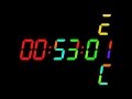 Stopwatch Timer with animated 7-segment digits
