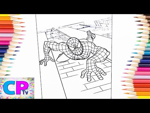 Spiderman Coloring Pages/Spiderman Climbs Down the Building/Disfigure - Blank [NCS Release]