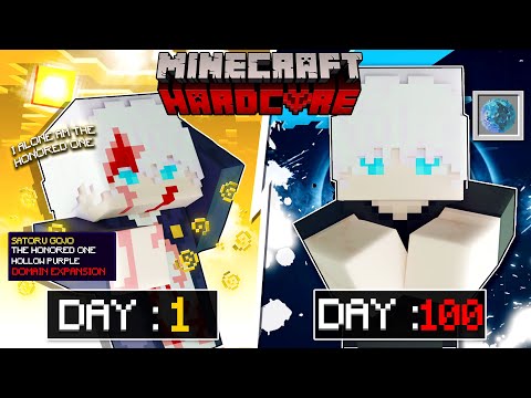 100 Days as GOJO in Jujutsu Kaisen: Minecraft Surviva