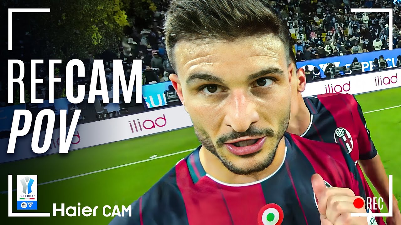 REF CAM POV: You Are The Referee in Bologna-Inter | HAIER CAM | EA SPORTS FC Supercup 2025/26
