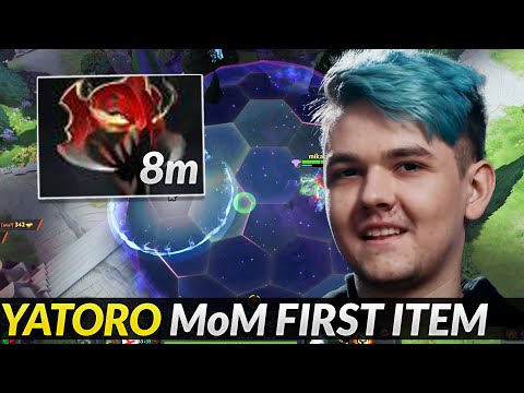 Yatoro Mad of Madness First item choice for Faceless Void