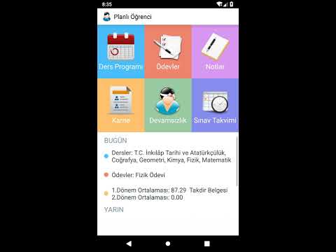 Planlı Öğrenci: Ders Programı