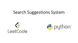 YouTube video 'Leetcode - Search Suggestions System (Python)'