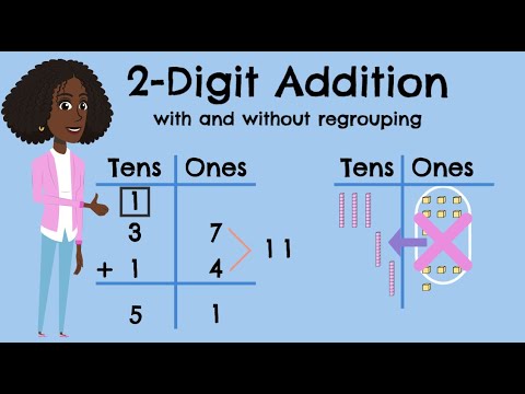 2-Digit Addition With and Without Regrouping