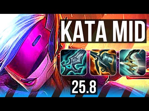 KATARINA vs ANIVIA (MID) | 6 solo kills, 800+ games | EUW Master | 25.8
