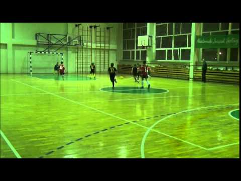 Akcja Norbert Ziółko i bramka Andrzej Bors - SALOS Dąbrowa Górnicza 2003