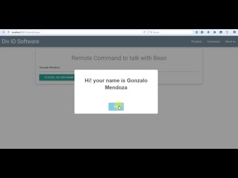 RemoteCommand with parameters for Primefaces + Materialize project