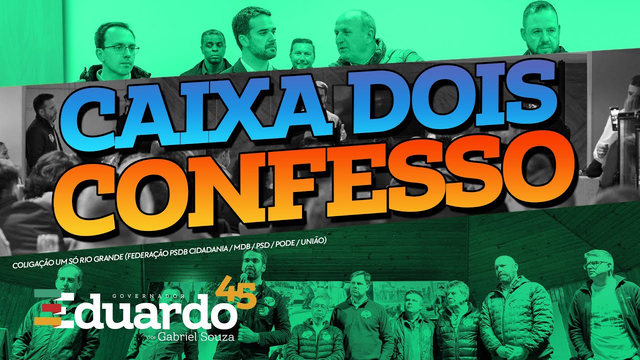 Onyx Diz Que Caixa 2 Não é Corrupção 😱 | Comercial TV | Eduardo Leite