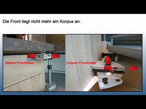 Einstellmöglichkeiten an Karussellschränken