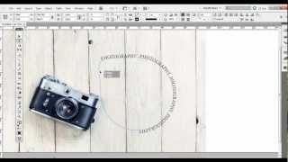 Adobe InDesign Tutorial: Type on a Path Tool