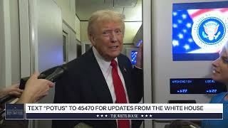 President Trump Gaggles with Press on Air Force One, Nov. 2, 2025