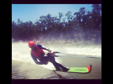 Jake Tegart lands a 120mph save at the 2013 Southern 80 Water Ski Race
