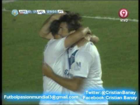 Arsenal 1 Velez 5 Radio Splendid   Torneo Inicial 2012 Los goles