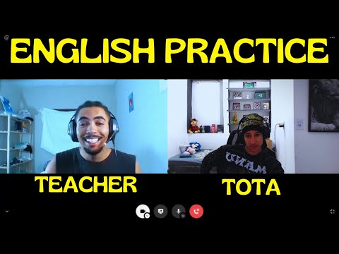 TOTA and TEACHER - English Conversation | Real Practice!