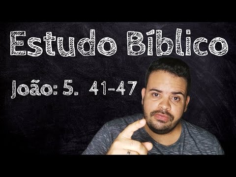 Estudo Bíblico - (João 5. 41-47) - Pr Dieggo Ferraz