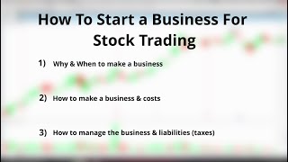 Start a Business for Stock Trading