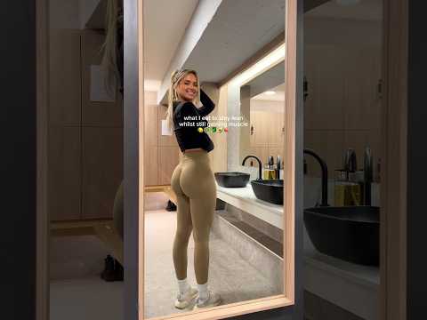 What I eat in a day to stay lean whilst still growing glutes aka body recomposition🍑