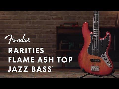 Fender Rarities Flame Ash Top Jazz Bass Plasma Red Burst image 24