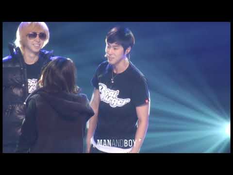 Yunho 유노윤호 ユノ- 110107 KBS Music Bank 왜 (Keep Your Head Down) Dry Rehearsal