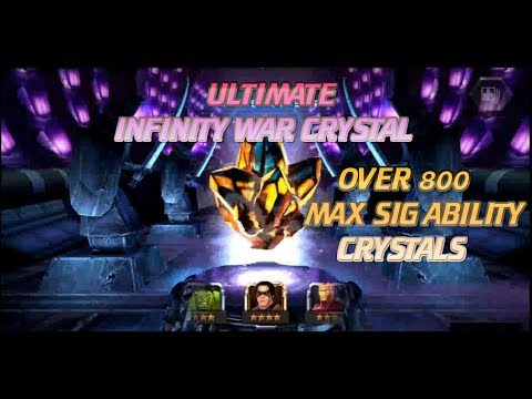 MCOC  - Over 800 Max Signature Ability Crystals Opened