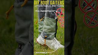 DIY Boot Gaiters | Printable PDF Sewing Pattern #sew #diy #tick #sewing #hiking