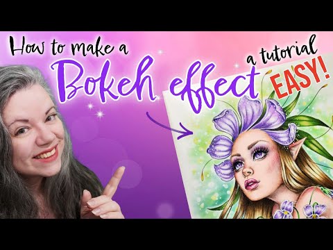 BOKEH Background Tutorial for Coloring Books! ✨EASY and QUICK