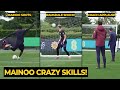 Kobbie Mainoo did crazy shot with left-foot during England training today | Man Utd News