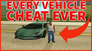 GTA San Andreas CHEATS (Every Vehicle Cheat)