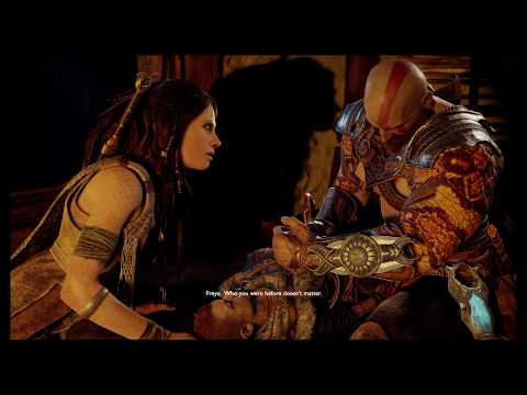 God of War - The Sickness: Kratos Takes Sick Atreus To Freya "Dig Up A Past" Cutscene (2018)