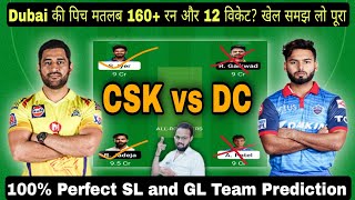 DC vs CSK Dream 11, CSK vs DC Dream 11 Prediction, Delhi vs Chennai Match Team, CSK vs DC Dream 11