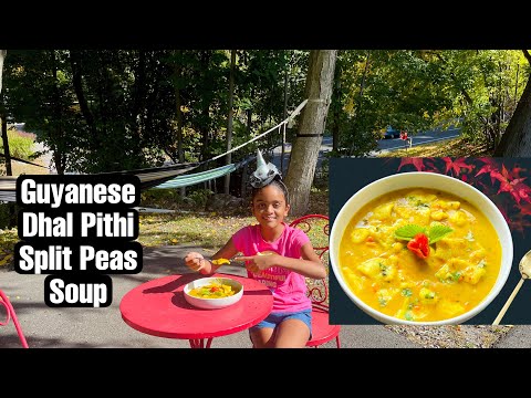 Guyanese 🇬🇾Dhal Pithi / Split Peas Soup / Vegan Recipe #veganrecipes #Splitpeassoup