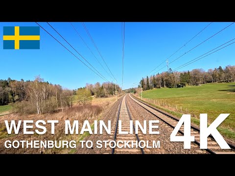 4K CABVIEW: West Main Line (Gothenburg to Stockholm)
