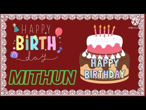 happy birthday mithun//mithun birthday song