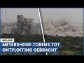 Zien: enorme explosie bij sloop Indiase Twin Towers