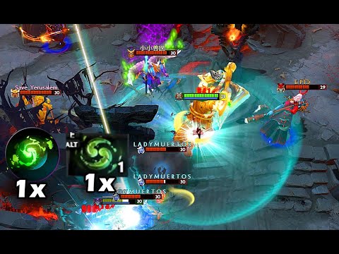 MAGNUS WITH 2 REFRESHER ORBS DOTA 2