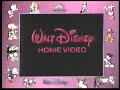 Walt Disney Home Video Walt Disney Pictures WDHV Logos With Spanish Announcer On D BG 3 RARE 1992