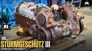 WORKSHOP WEDNESDAY: Inspecting an ORIGINAL WWII StuG III transmission for our RESTORATION project!