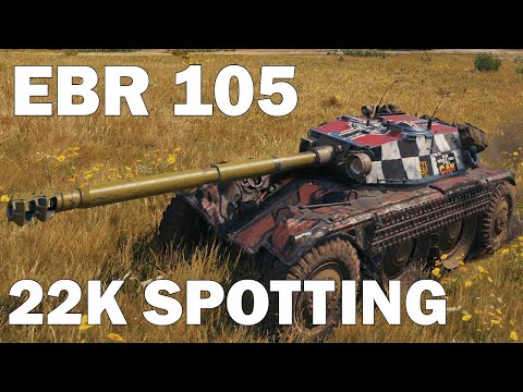 Panhard EBR 105 - FASTEST 22K SPOTTING - World Of Tanks