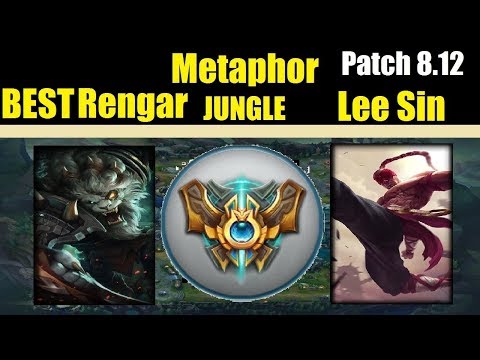 Metaphor | Best RENGAR vs LEE SIN | RENGAR Jungle | Challenger Gameplay | Patch 8.12