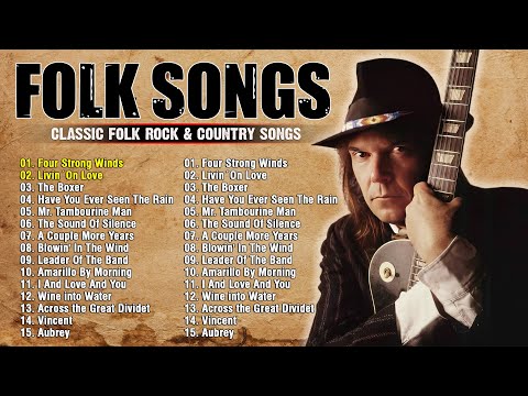 John Denver, Jim Croce, Don Mclean, Cat Stevens -  Classic Folk & Country Music 70's 80's Full Album