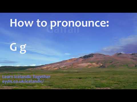 How to pronounce G in Icelandic