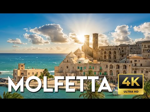 Molfetta 4K: Peaceful Old Town Walk | Puglia Italy | Immersive Footsteps ASMR