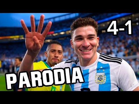 Canción Argentina vs Brasil 4-1 (Parodia bunda 🍑 - Emilia, Luísa Sonza)