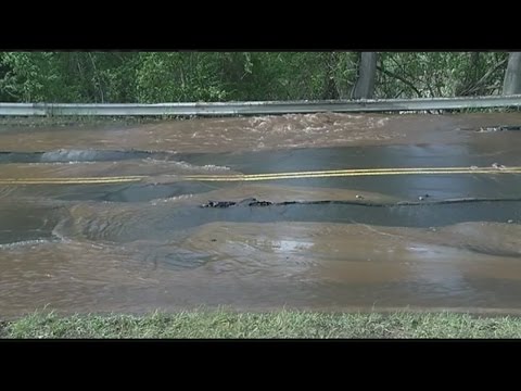 Water main break on Cottage St. in Springfield