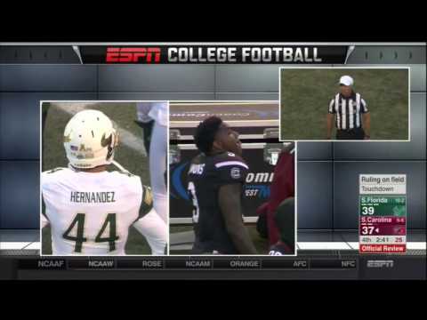 2016 Birmingham Bowl USC vs USF - Chris Lammons 39 Yd Punt Return