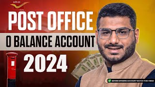 Indian Post 0 Balance Account